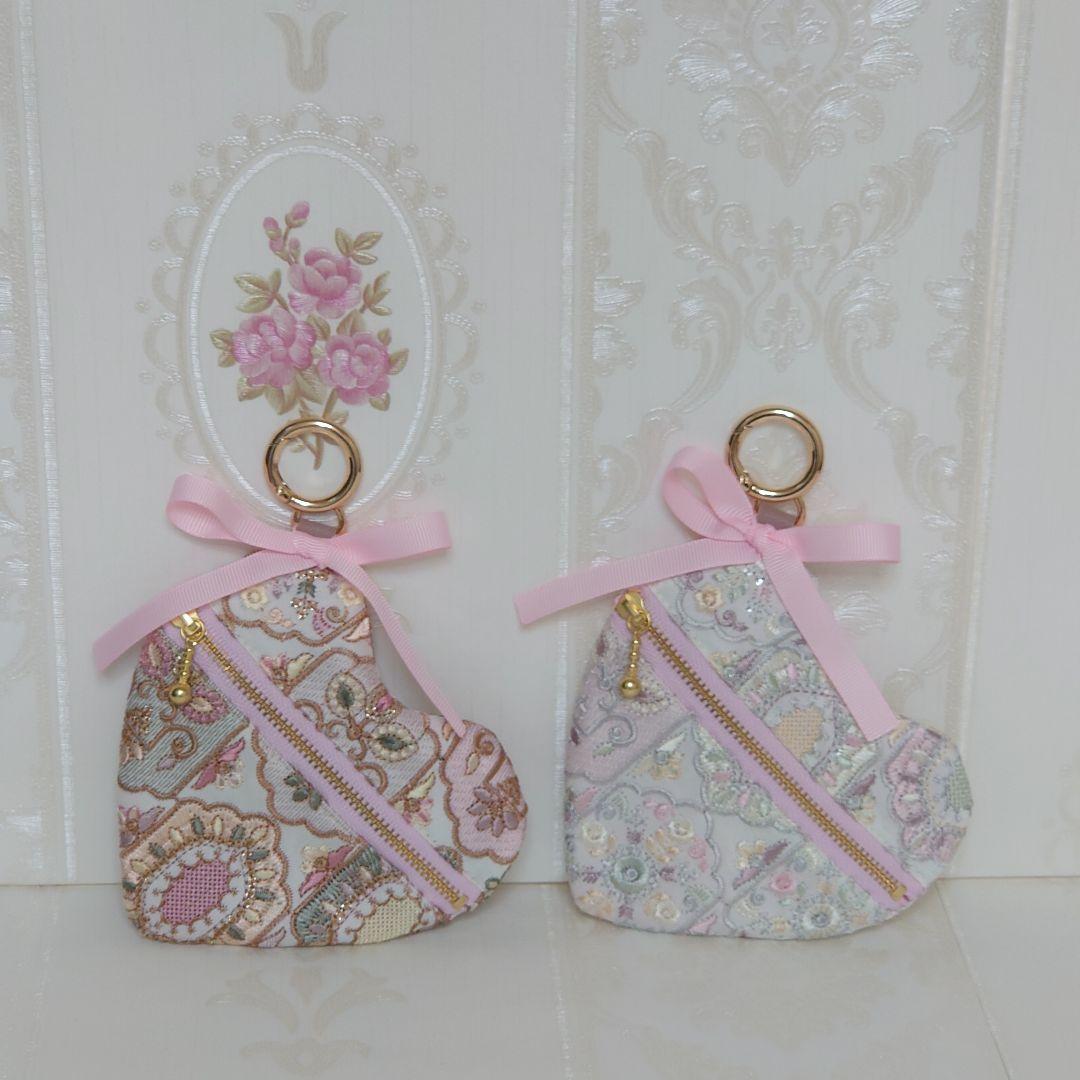 萩原様 インド刺繍 ボックスポーチ ハンドメイド