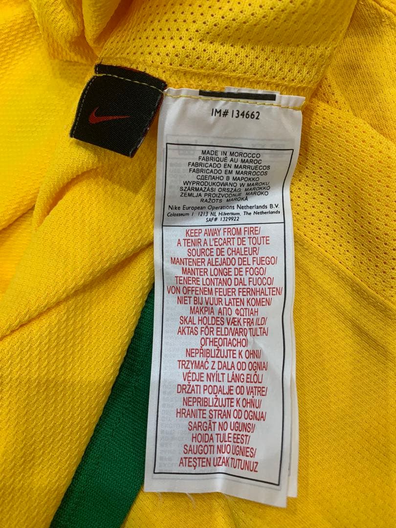 NIKE ブラジル代表 06/07 ホーム ユニフォーム/ゲームシャツ Mサイズ