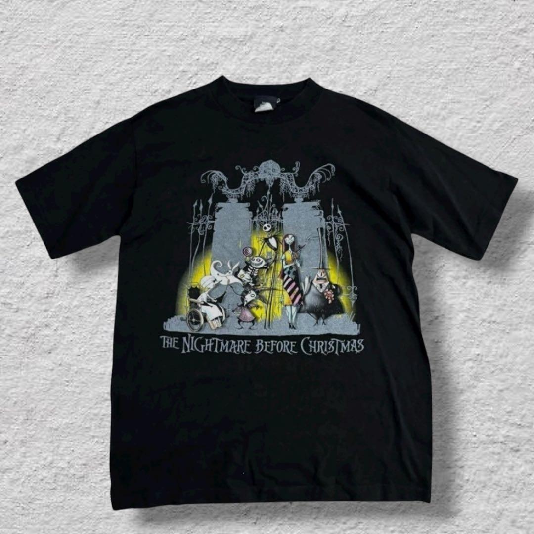 ディズニーナイトメアビフォアクリスマス Tシャツ00sブラックvintage古着