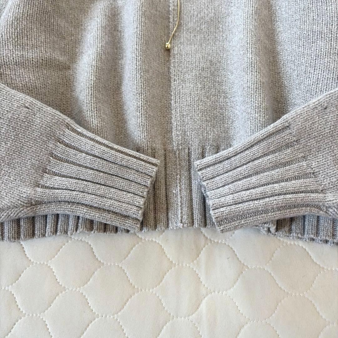 【美品】トゥモローランド ✴︎ラムカシミヤビルドネックプルオーバー グレー