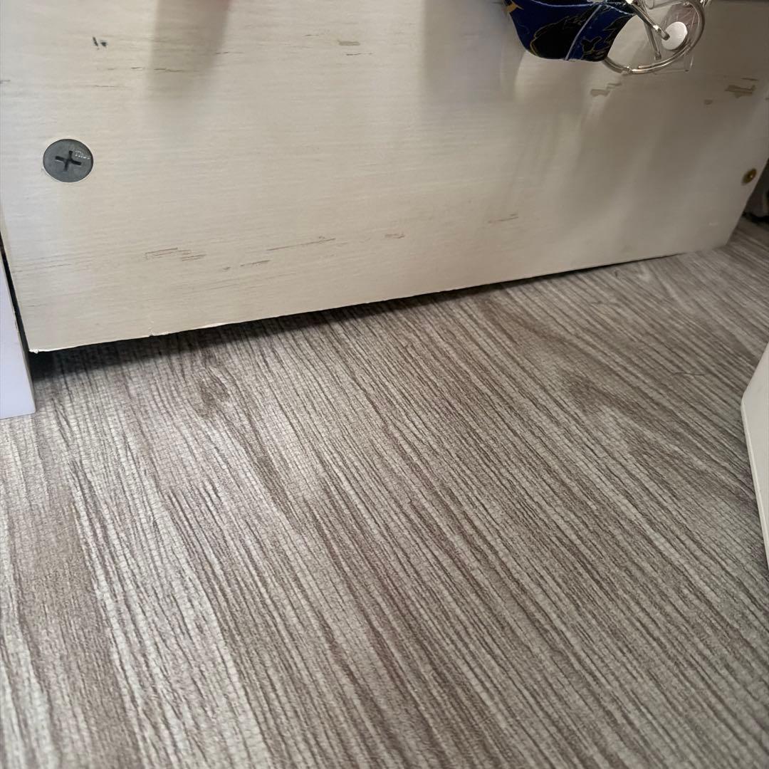 2/28までの出品‼️北摂引取り可 ホワイト ロフトベッド 引き出し付き シングル