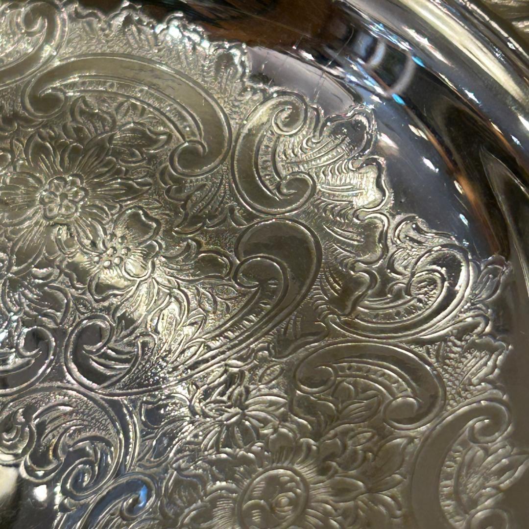 ♥Barker Ellis（バーカーエリス）シルバー脚付き皿