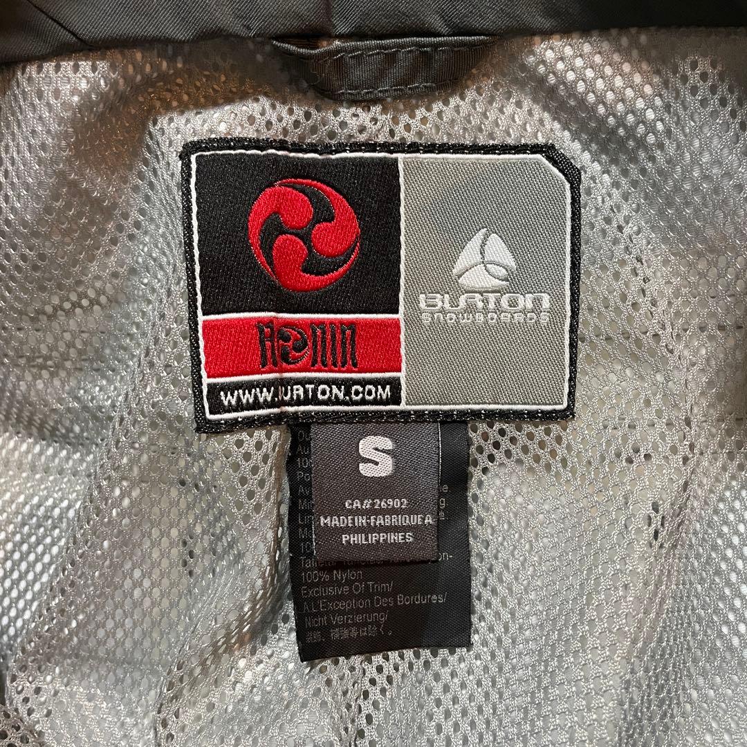 burtonバートンスキーパンツスノーボードウェアズボン下灰色グレー刺繍ロゴ希少