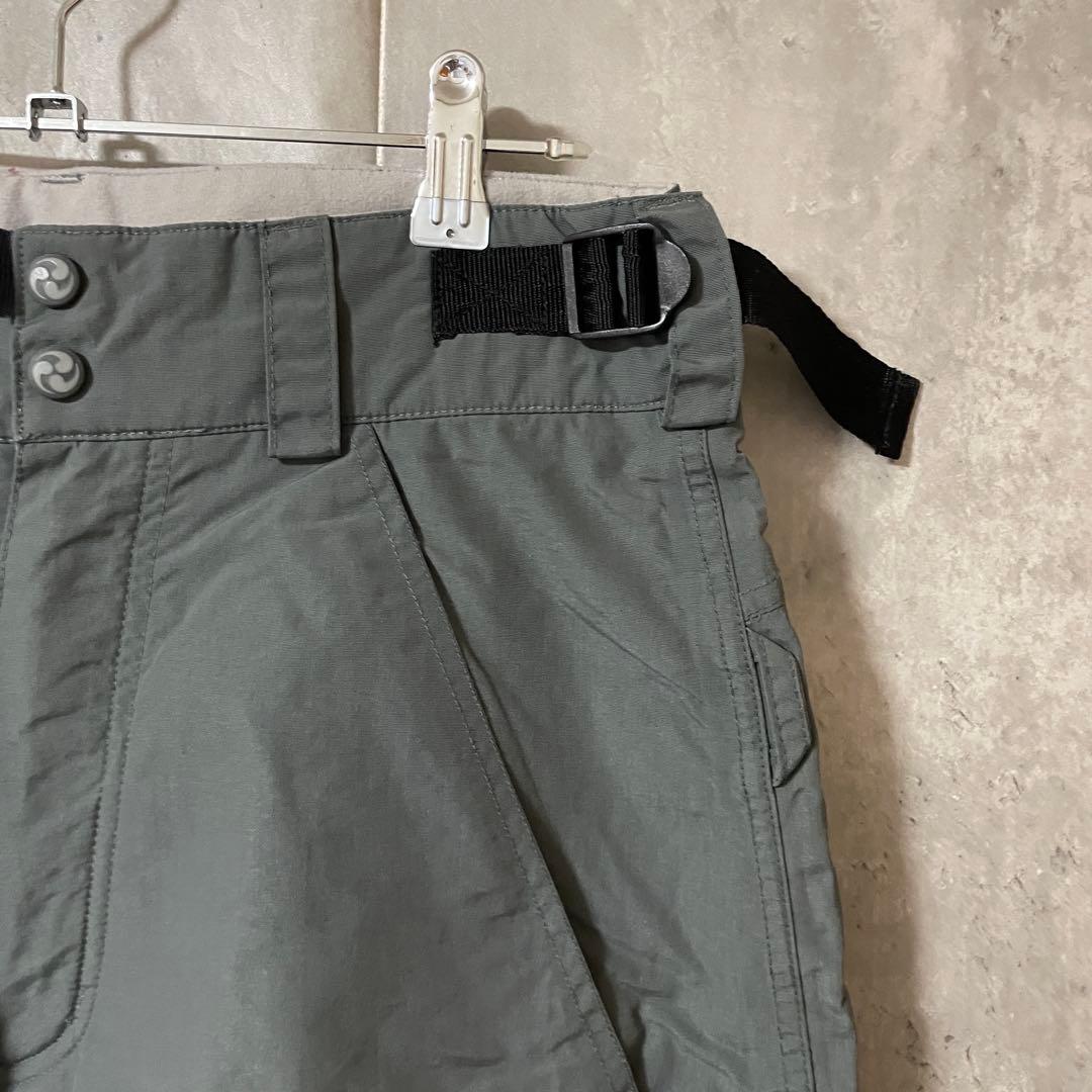 burtonバートンスキーパンツスノーボードウェアズボン下灰色グレー刺繍ロゴ希少