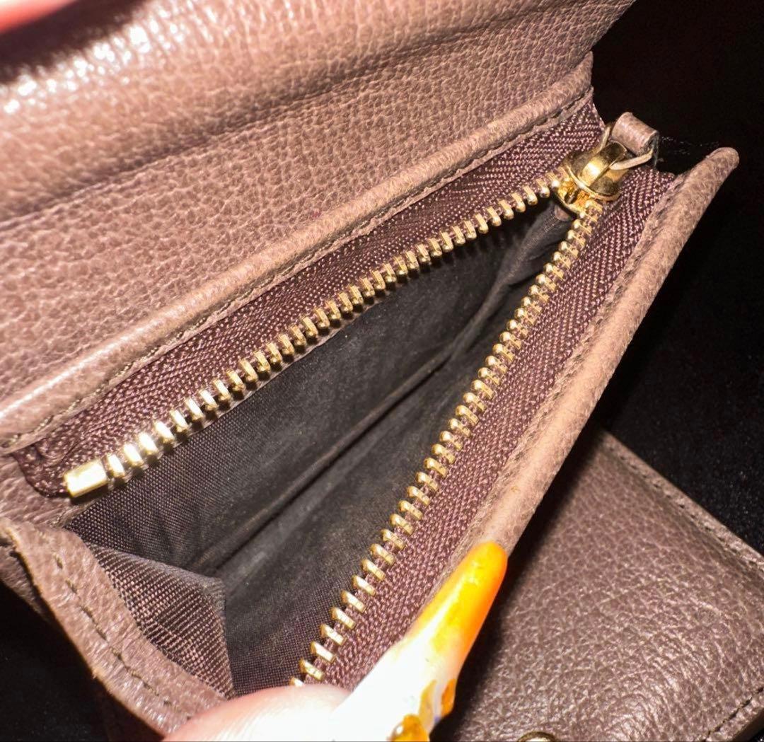 .*.様 オークショングッチGGキャンバス 折り財布 オフィディア シェリーライ