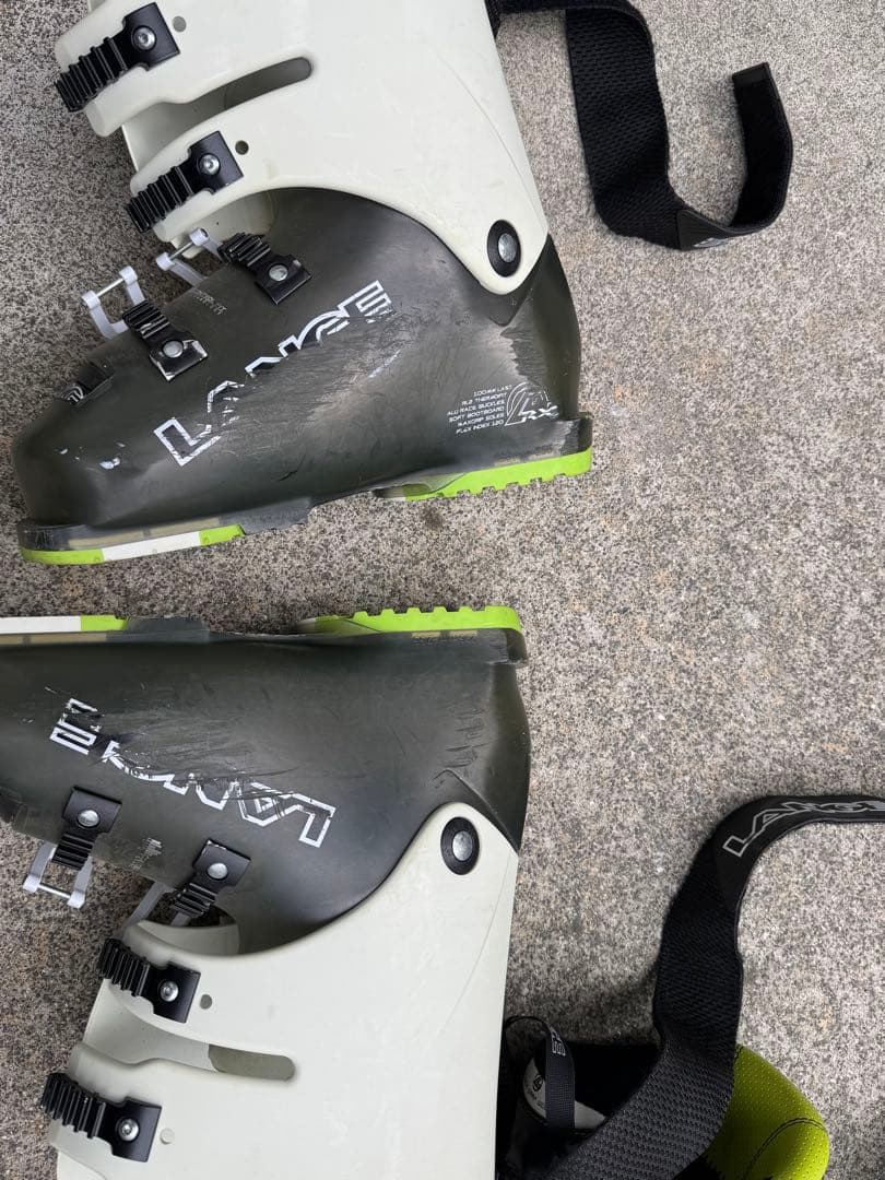 LANGE ラング スキーブーツ　 RX120ブラック/グリーン 25.5cm