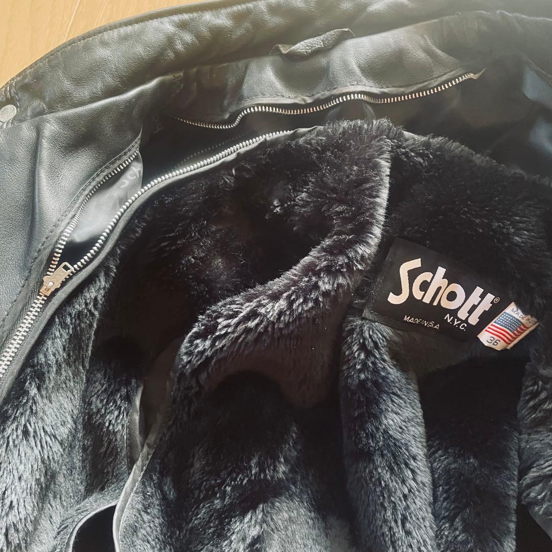 【定番】 Schott ショット レザージャケット36 ライダースジャケット