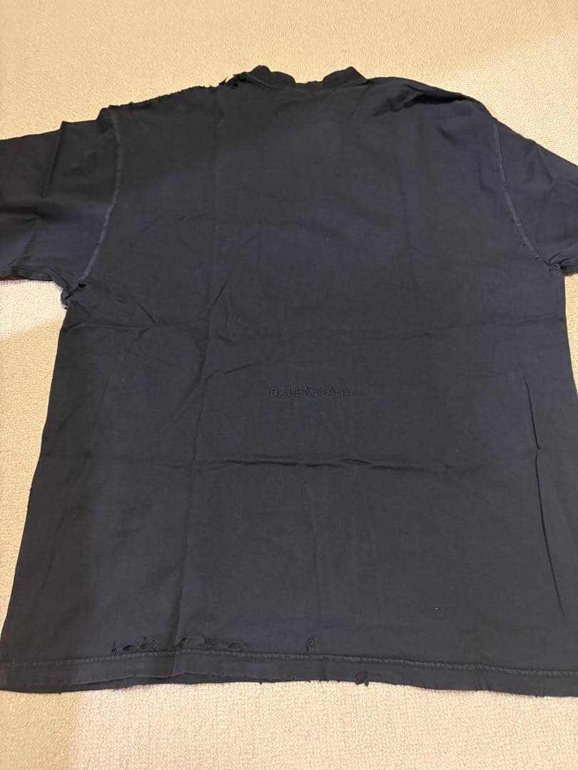 Balenciaga Paris LibertyバレンシアガダメージTシャツS