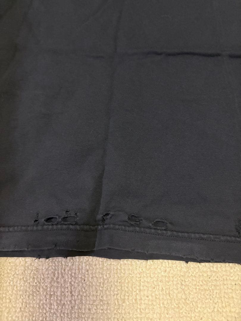 Balenciaga Paris LibertyバレンシアガダメージTシャツS