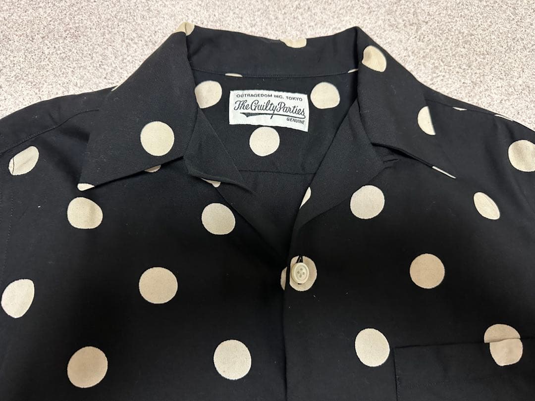 WACKOMARIA ワコマリア　ドット長袖シャツ Ｓ　水玉