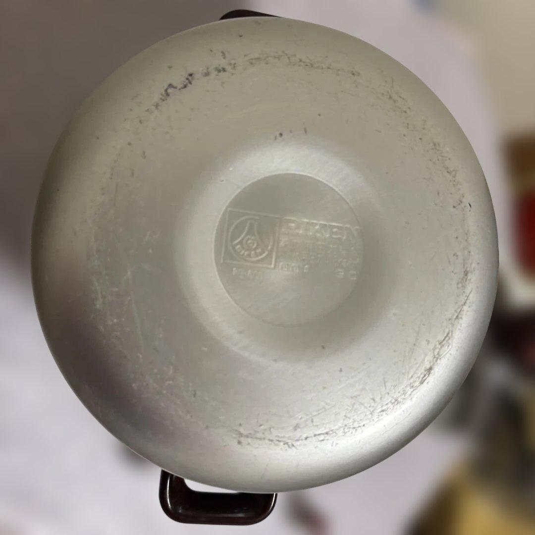 RIKEN アルミ圧力鍋 6Lシルバー 赤日本製