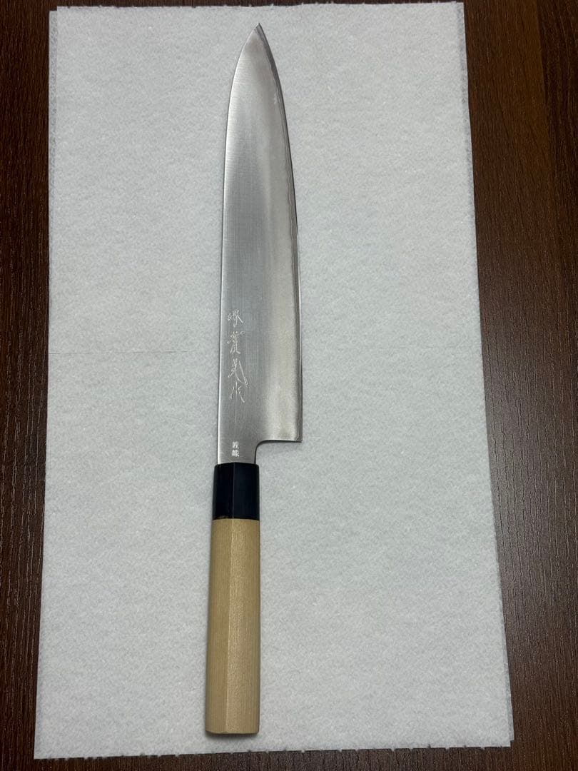 堺實光 和式牛刀 銀三鋼製 300mm