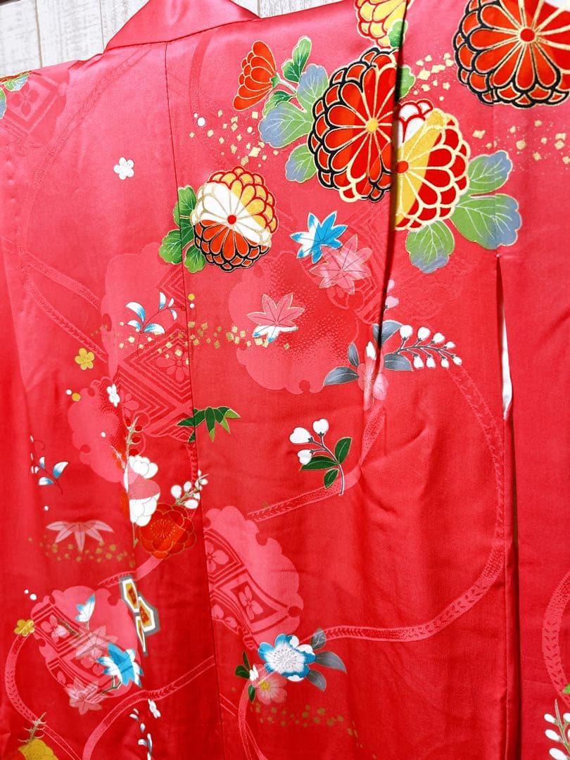 正絹フルセット♡七五三　7歳　女の子　一式　ピンク系　黒