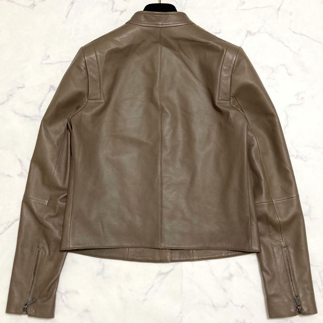 【希少美品】Theory ラムレザー ライダースジャケット BAVEWICK N