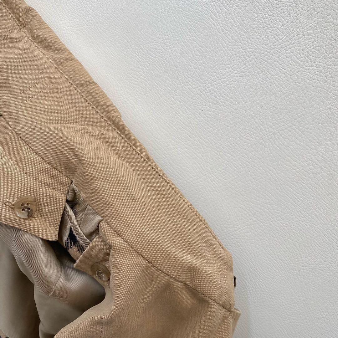 【マキシ丈/美品】バーバリーロンドン トレンチコート ハニー 40 ライナー付