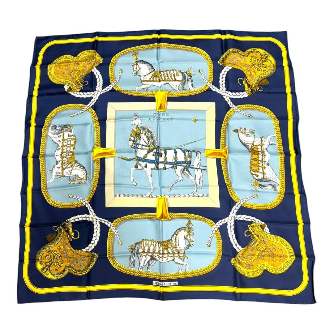 とらこ【極美品】HERMES カレ90 GRAND APPARAT