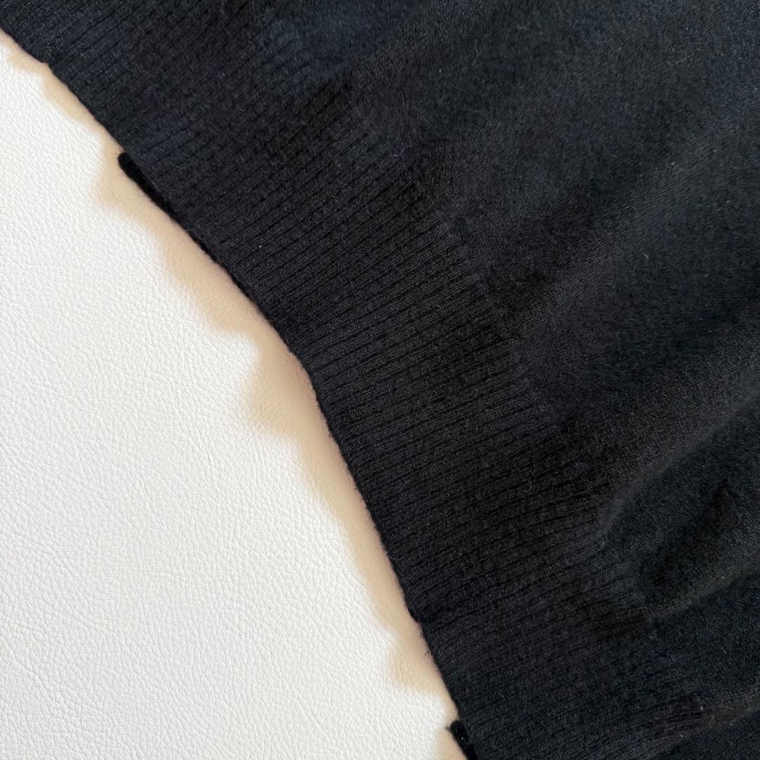 ドゥロワー　14Gカシミヤ100%ニット　バックスリット　やや薄手柔らか上質生地