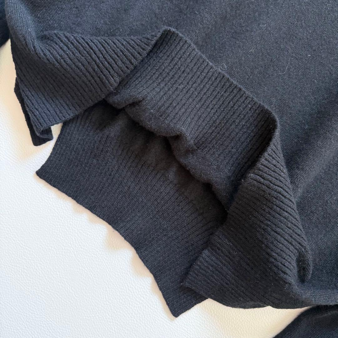 ドゥロワー　14Gカシミヤ100%ニット　バックスリット　やや薄手柔らか上質生地