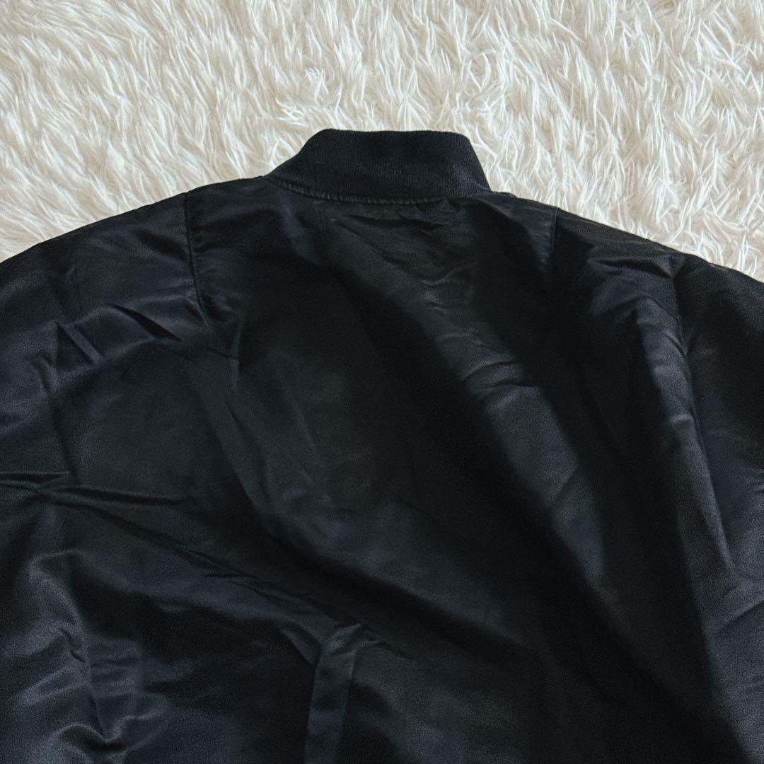 Lサイズ✨CAHLUMN MA-1 フライトジャケット 中綿入り ブラック