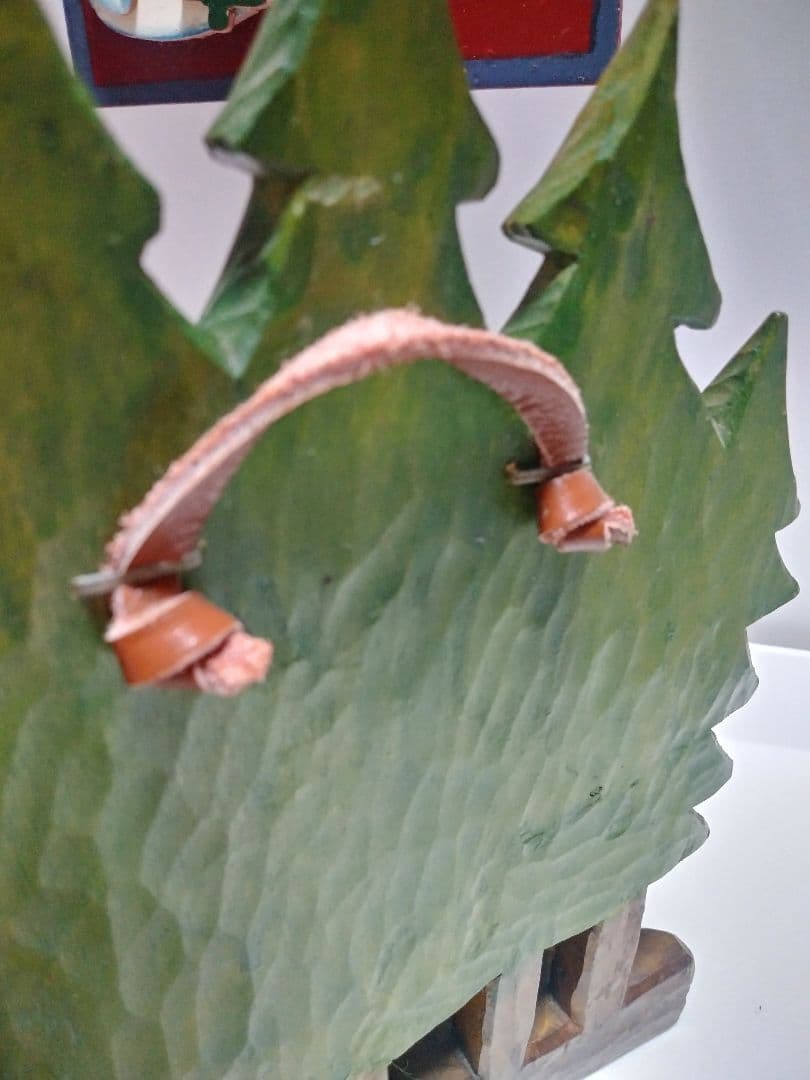 ❤️ヴィンテージ　木製　置き物　クリスマスツリー　切り株　可愛い　壁掛け✨❤️