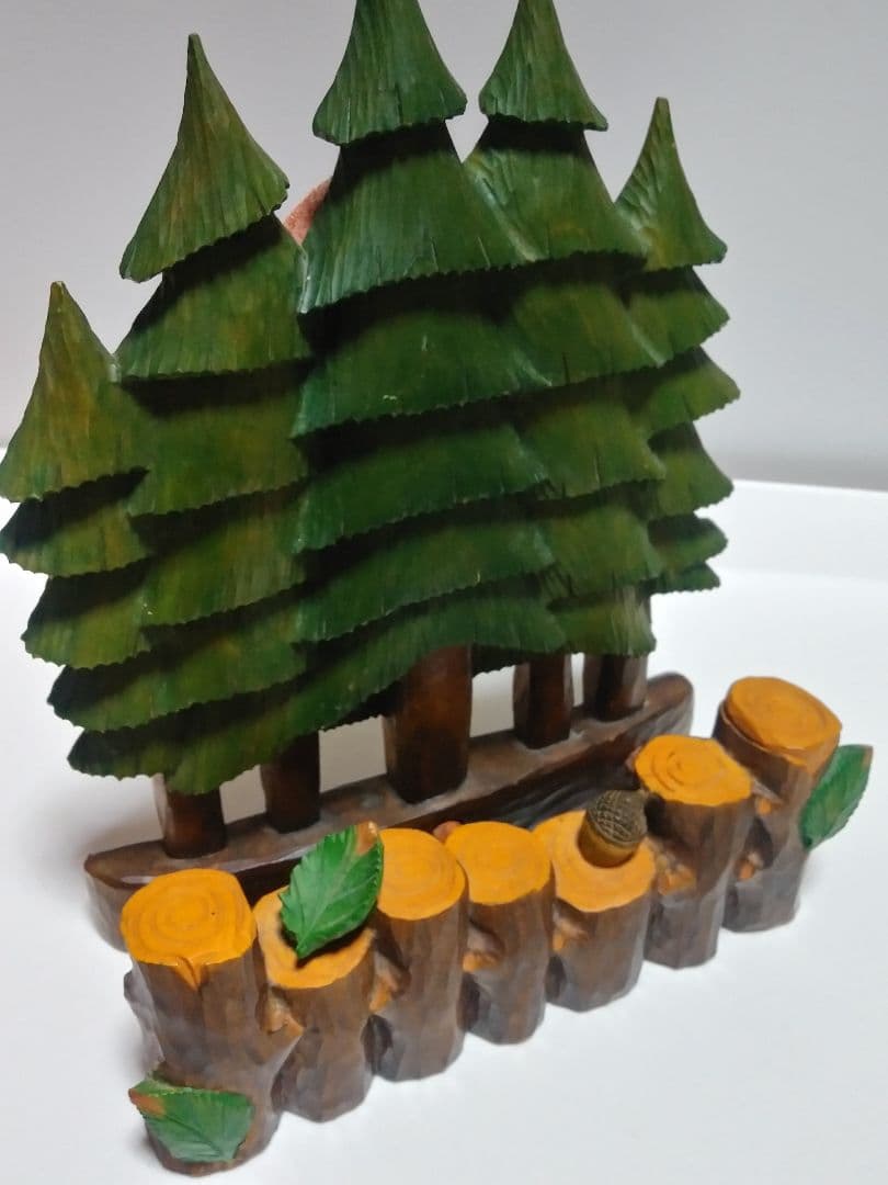 ❤️ヴィンテージ　木製　置き物　クリスマスツリー　切り株　可愛い　壁掛け✨❤️