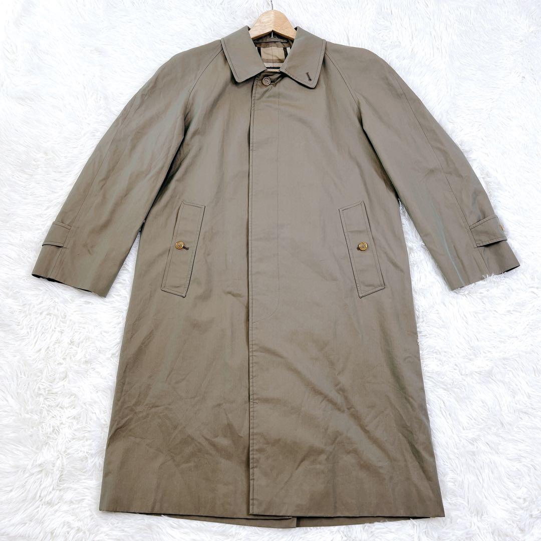 ✨レア✨90年製 バーバリー ステンカラーコート 総裏ノバチェック 英国製 L