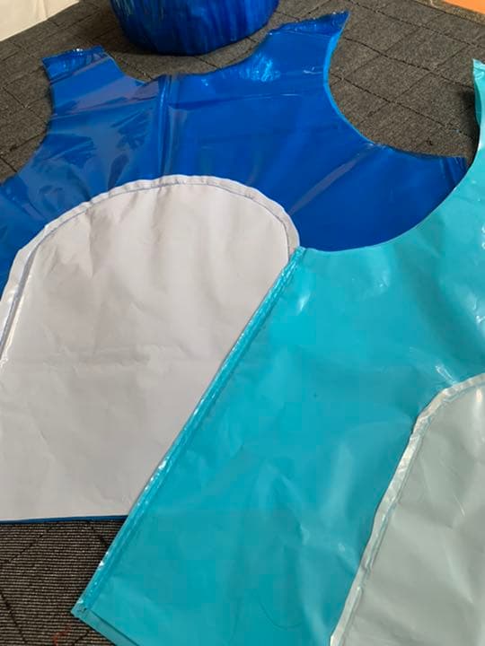 カラーポリ衣装　ペンギン