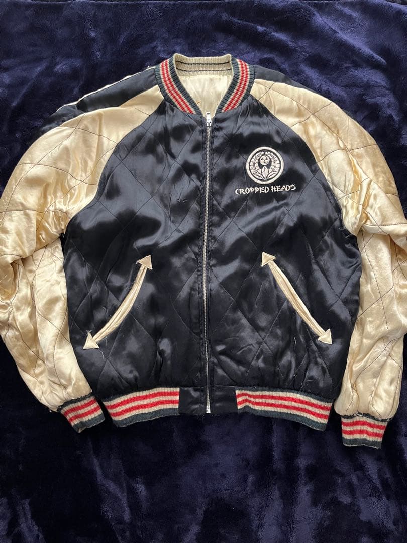 クロップドヘッズ　crowsコラボスカジャン　リバーシブル　クローズ