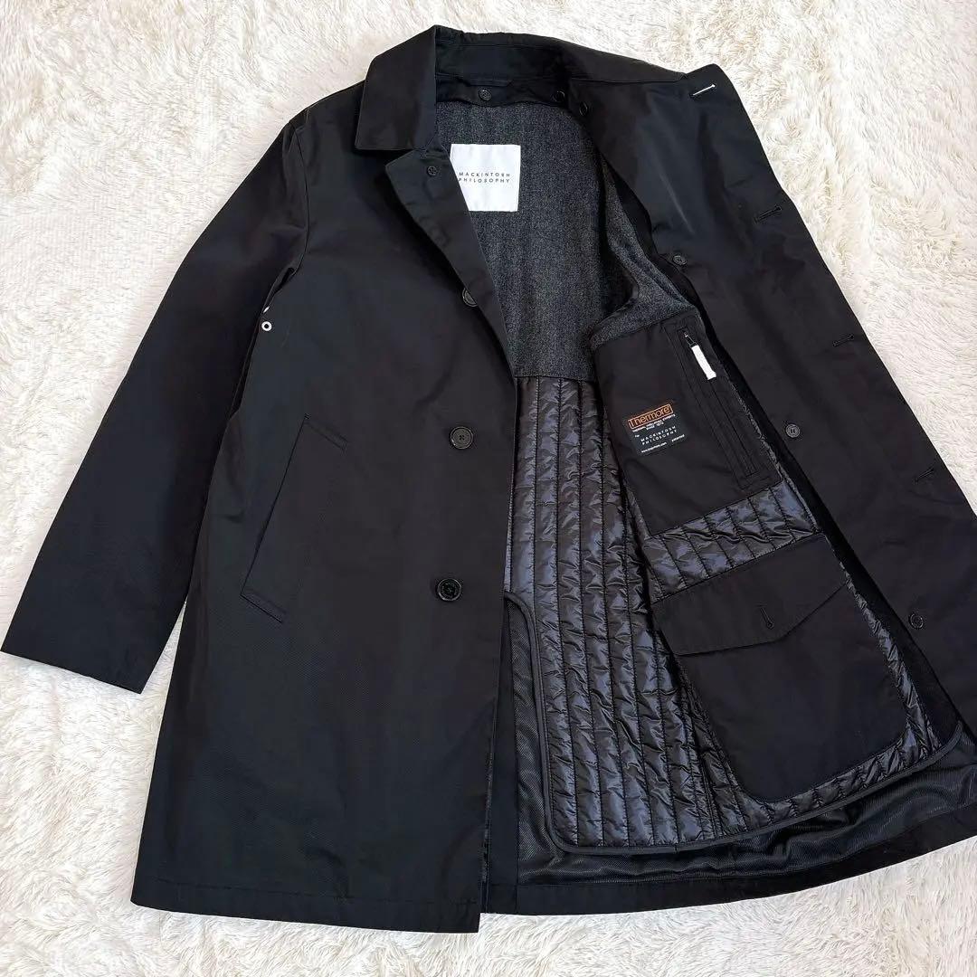 美品☆マッキントッシュフィロソフィー サーモア 中綿ライナーステンカラーコート