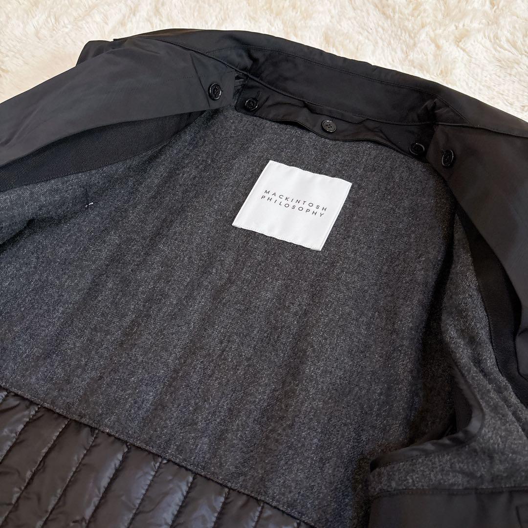 美品☆マッキントッシュフィロソフィー サーモア 中綿ライナーステンカラーコート
