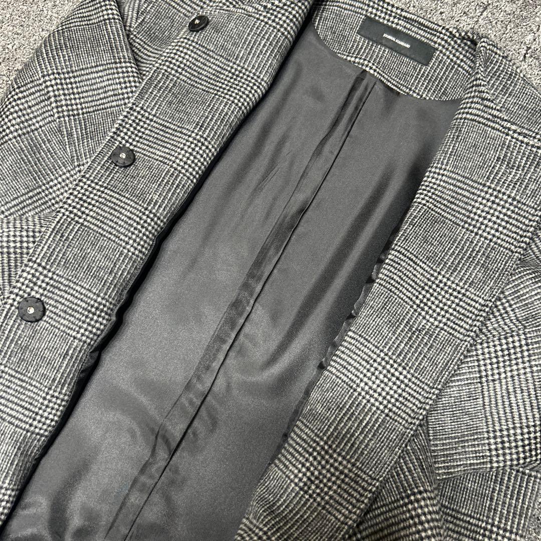 美品 スーパー140ビーバーノーカラーコート