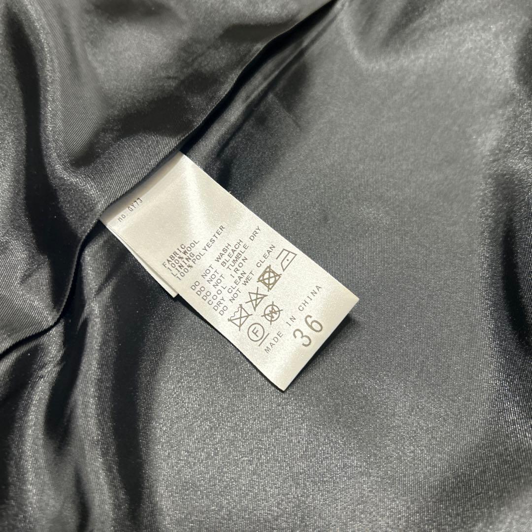 美品 スーパー140ビーバーノーカラーコート