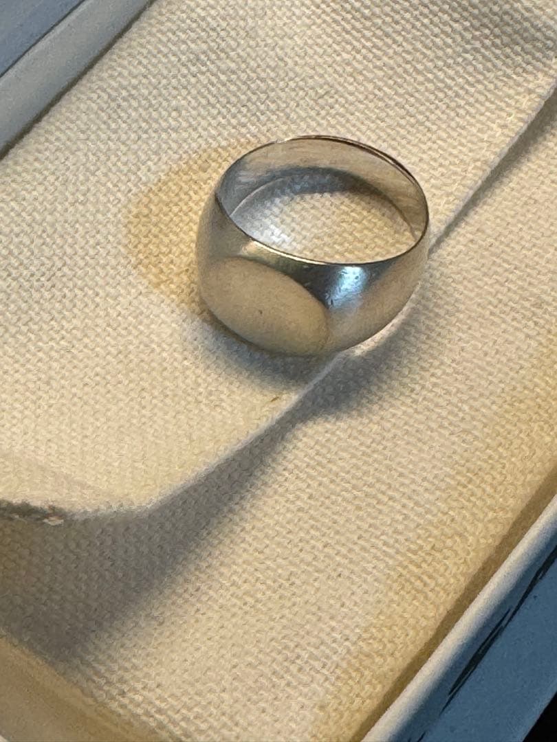 JIL SANDER シグネットリング　シルバー　Lサイズ