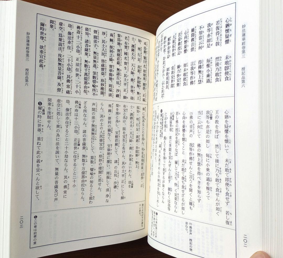 法華三部経真訓両読法華経　一部十巻　非売品