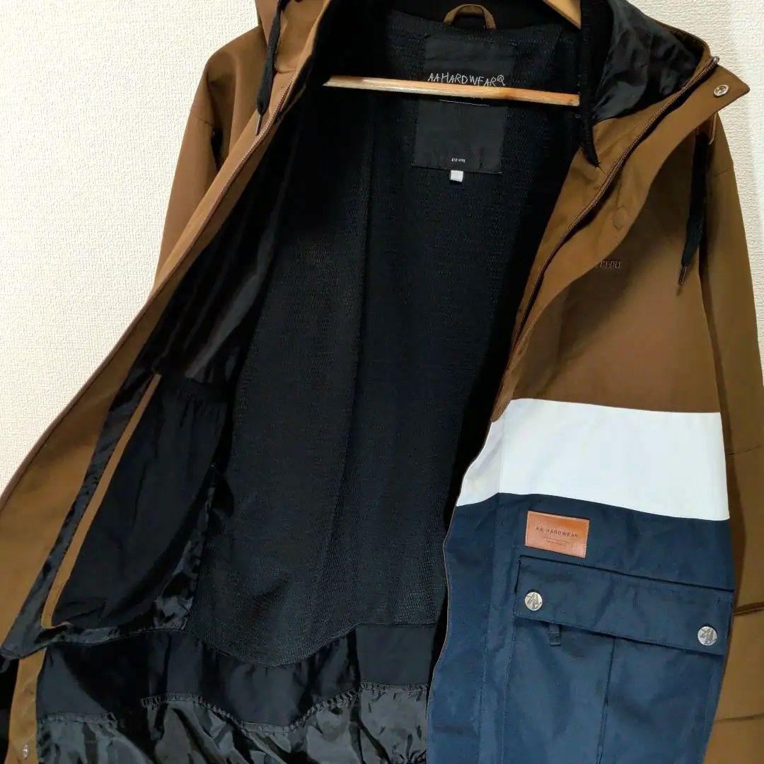 美品✨️Ｌ　AA HARDWEAR　スノーボード　ウェア　メンズ　茶✕白✕紺