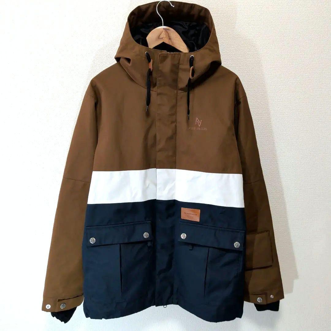 美品✨️Ｌ　AA HARDWEAR　スノーボード　ウェア　メンズ　茶✕白✕紺