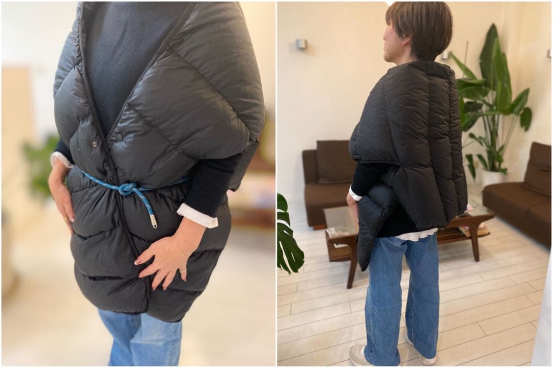 レアアイテム！ノースフェイス　リメイドダウン　シェルマフラー