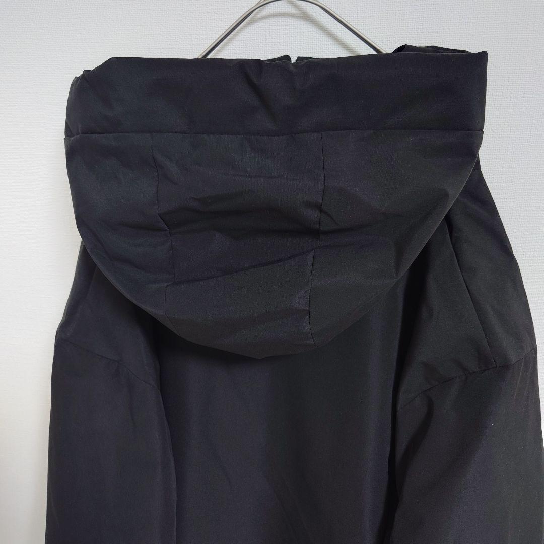 【新品】無印良品 フードジャケットジャンパー XL ブラック メンズ　洗える中綿