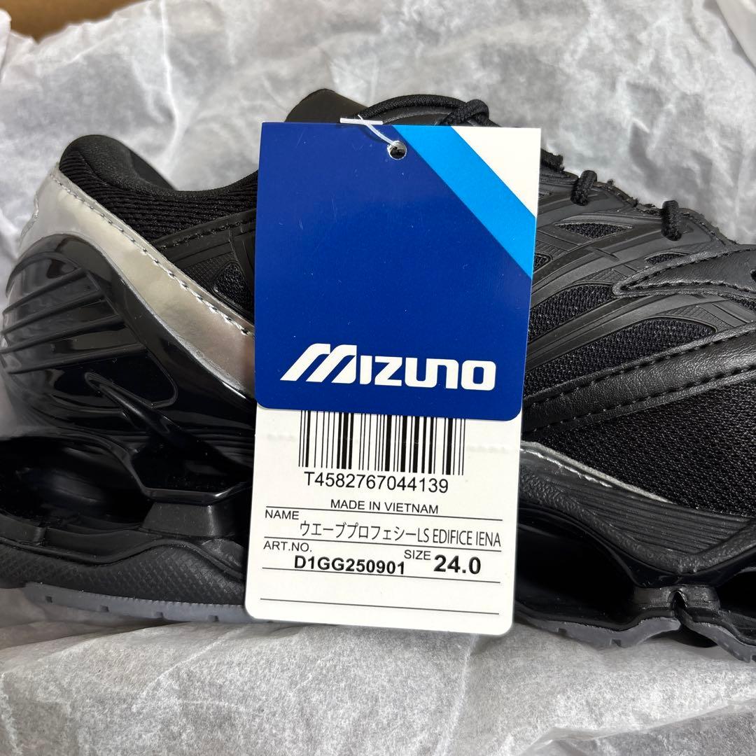 新品 未使用 タグ付き ミズノ ウェーブ プロフェシー ブラック IENA別注