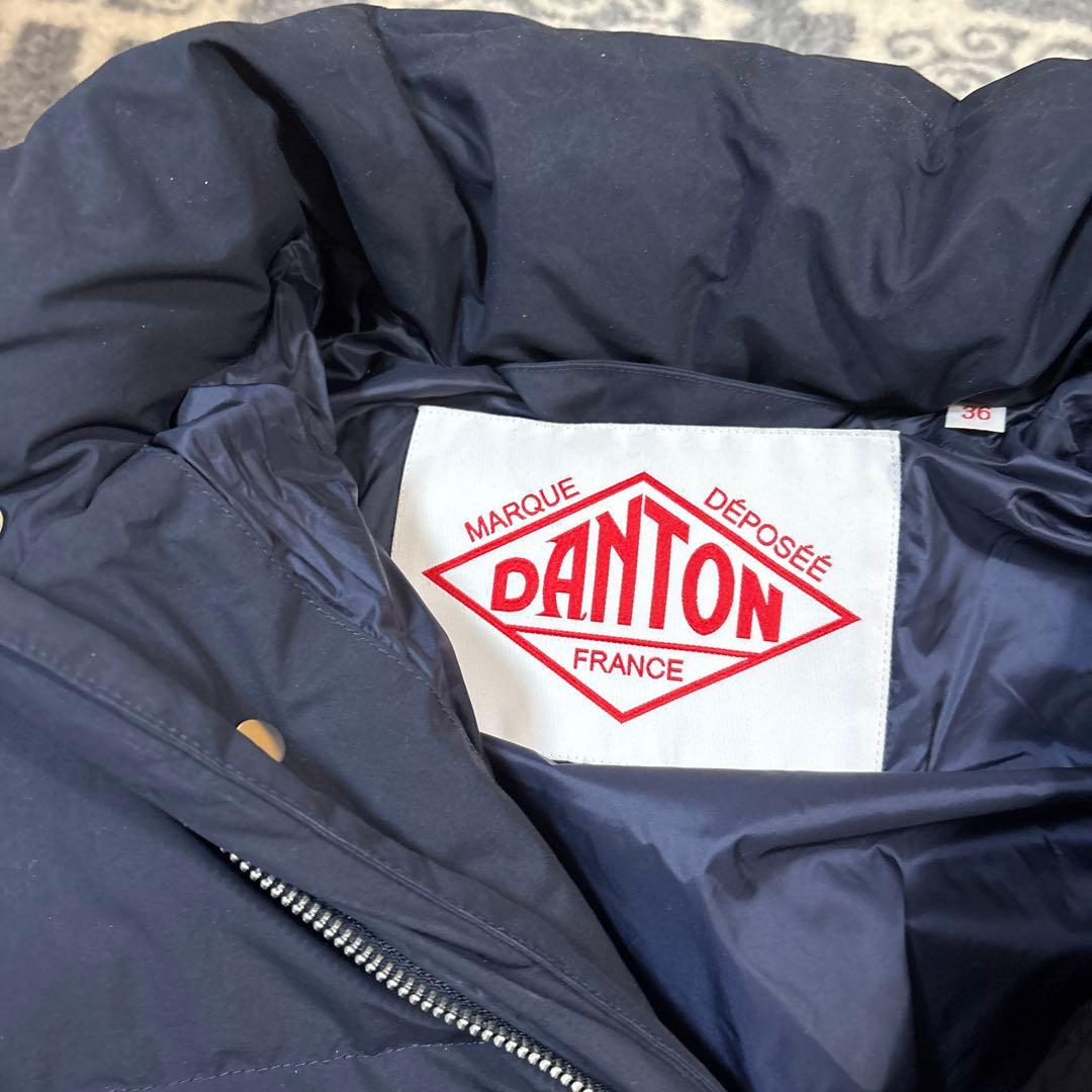 DANTON ダウンジャケット サイズ36 ネイビー