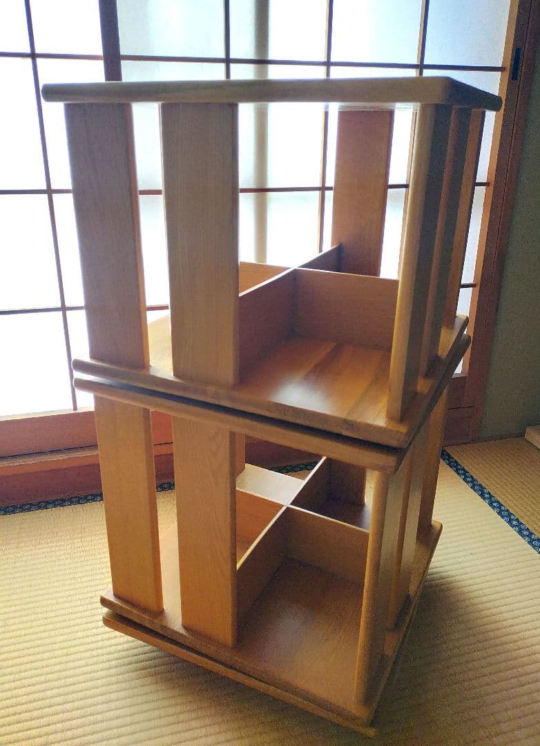 本棚 木製 回転式 通販生活 ブックラック