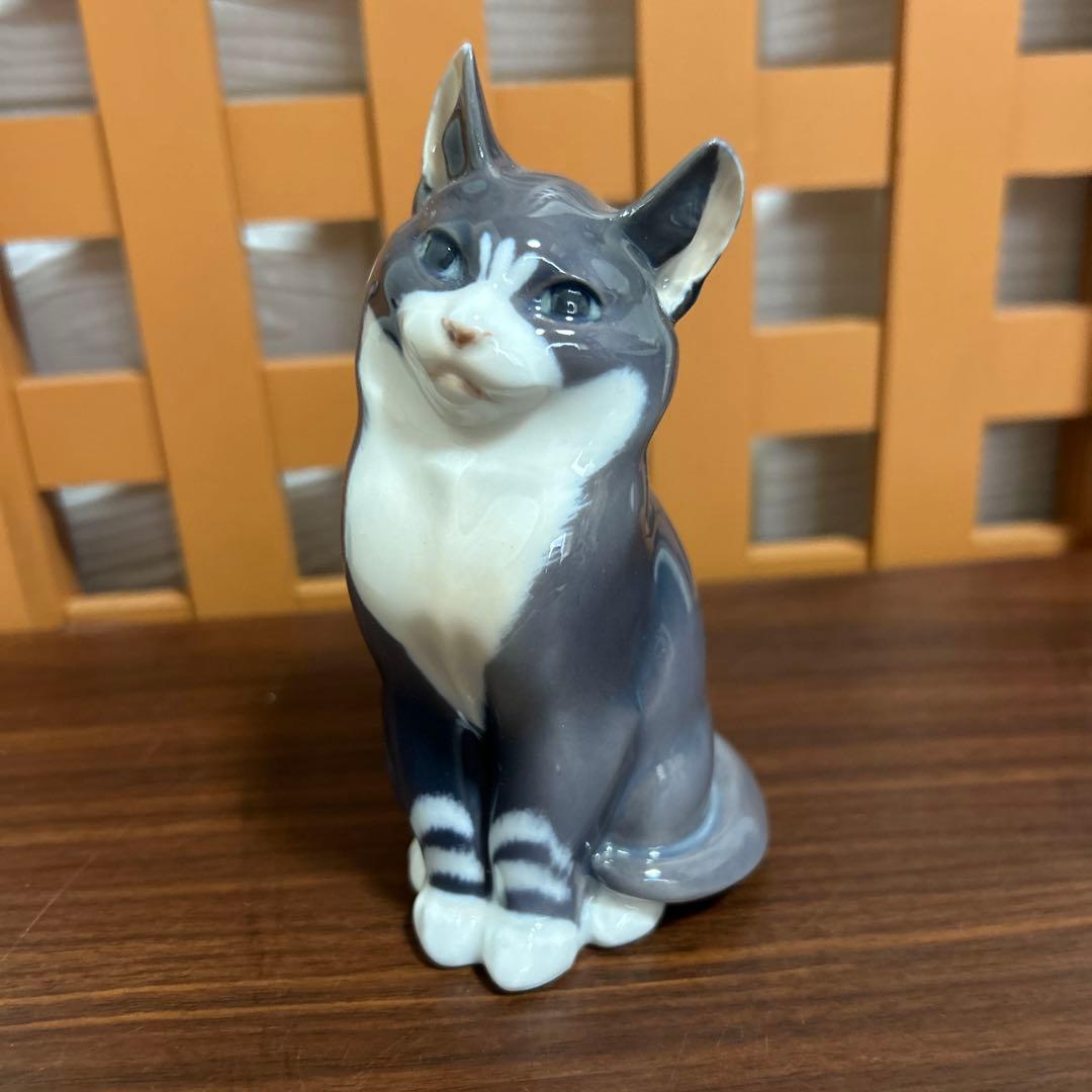   ロイヤルコペンハーゲン 猫 置物 インテリア