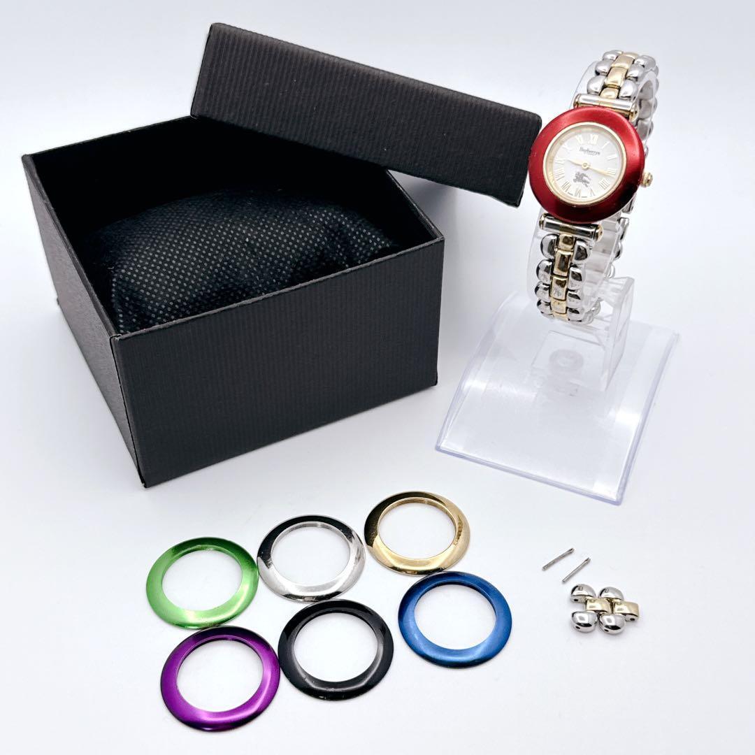 稀少/コマ付✨ BURBERRYS　バーバリー　7色 チェンジベゼル　9100L