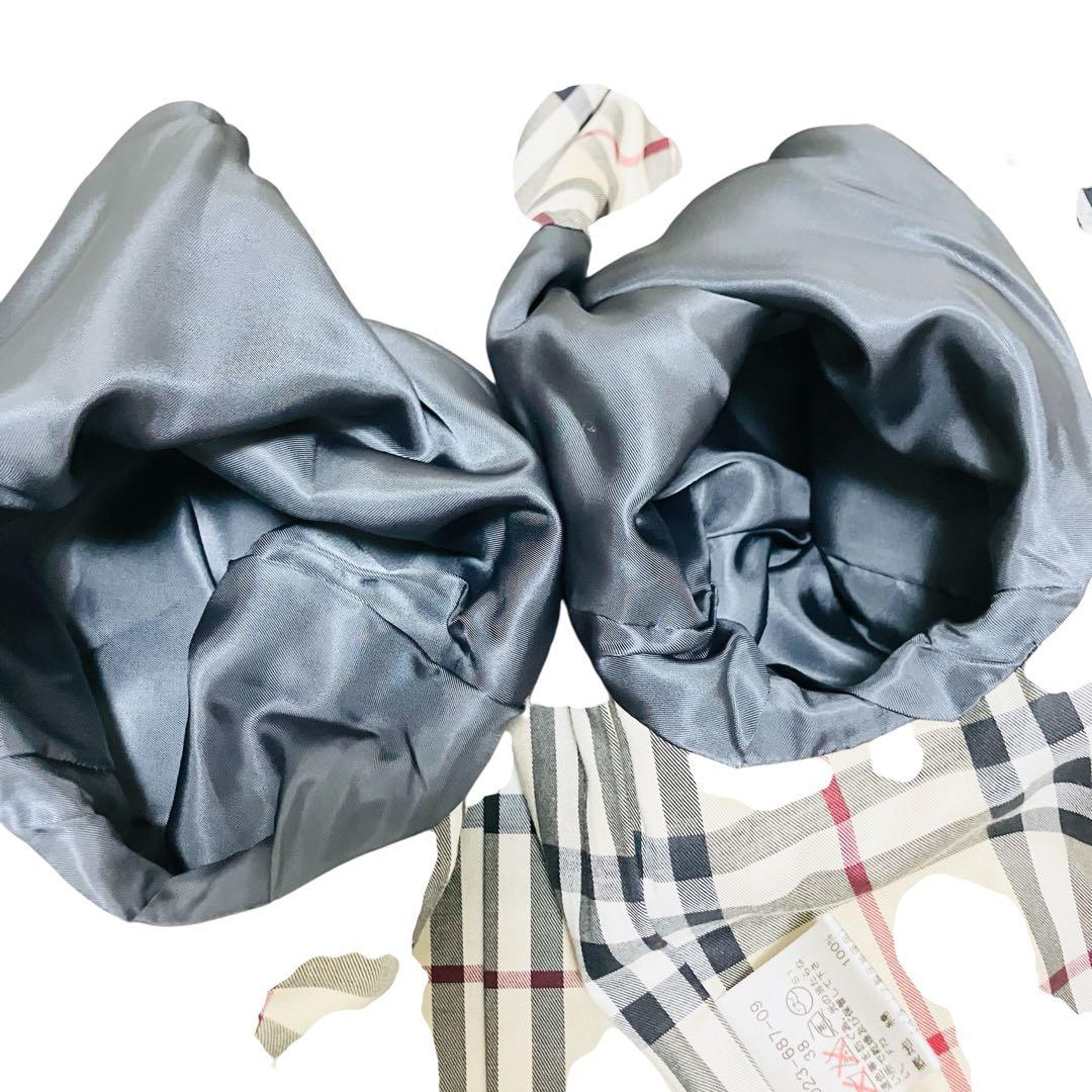 バーバリー✨モッズコート メガチェック キルティングライナー フォックスファー