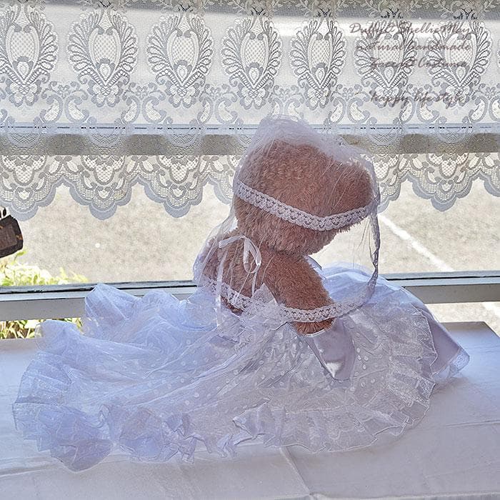 ダッフィー・シェリーメイ Mサイズ用＊ウエディングドレス＆ホワイトタキシード