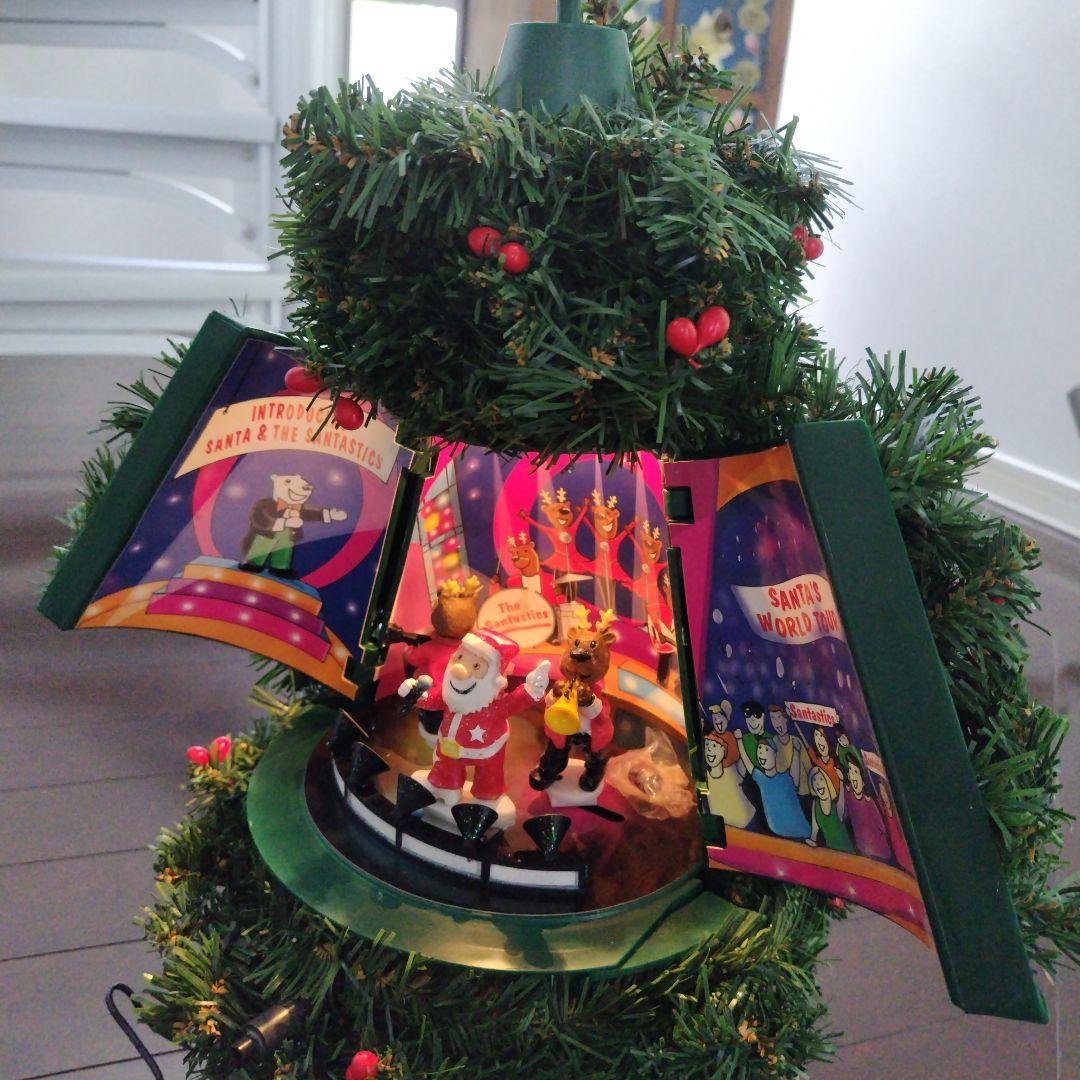 海外アンティーク 人感センサー クリスマスツリー ダンシング&ソング 扉難あり