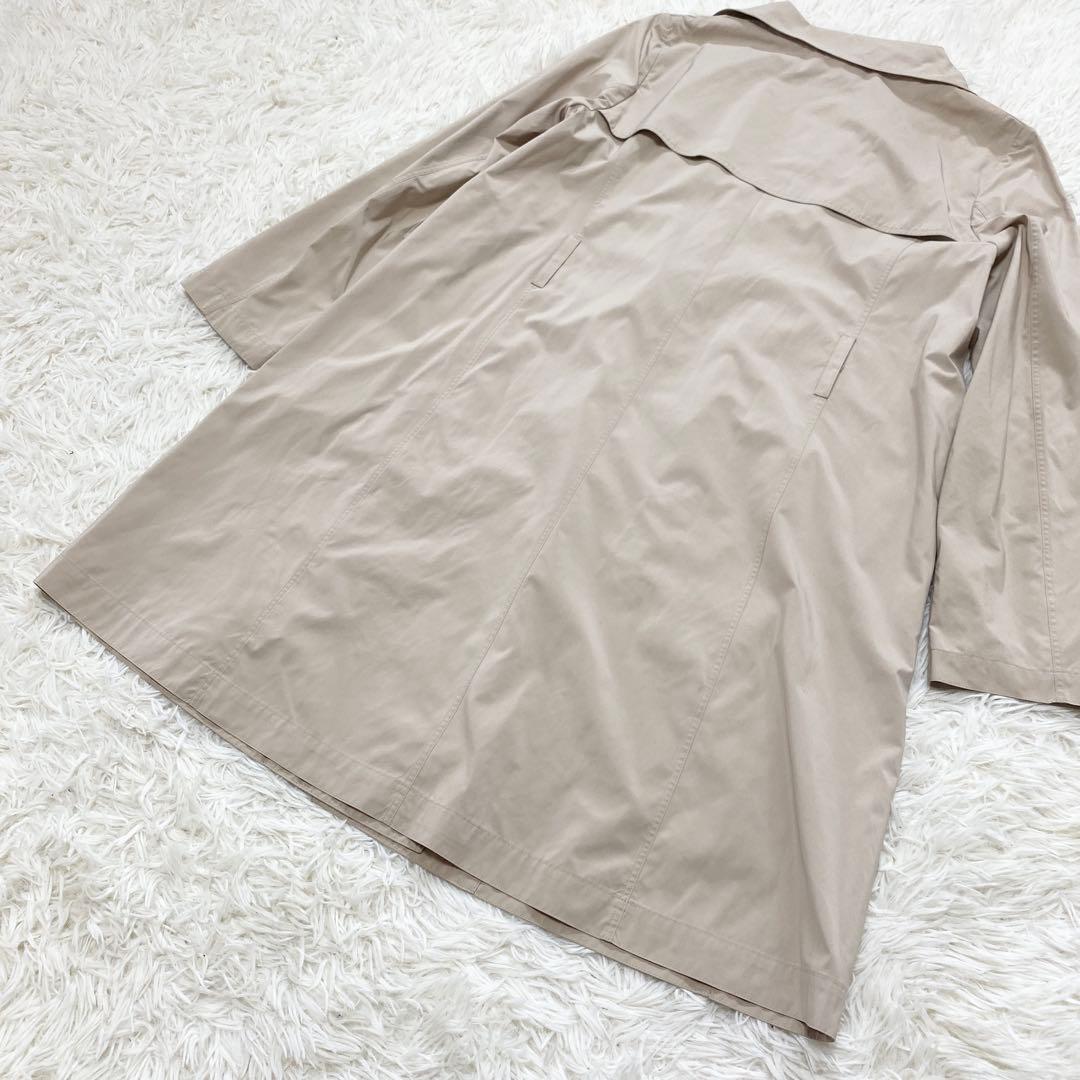 【極美品・L】マッキントッシュ　トレンチコート　ベルト　女優襟　高級生地　大きい