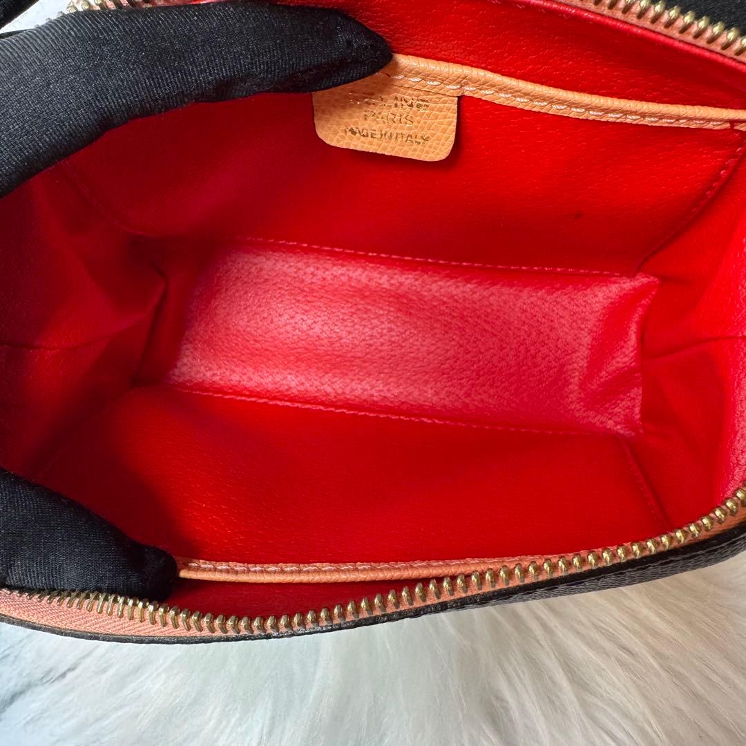 セリーヌ　celine ビンテージ　レザー　ポーチ　チェーン　ショルダー