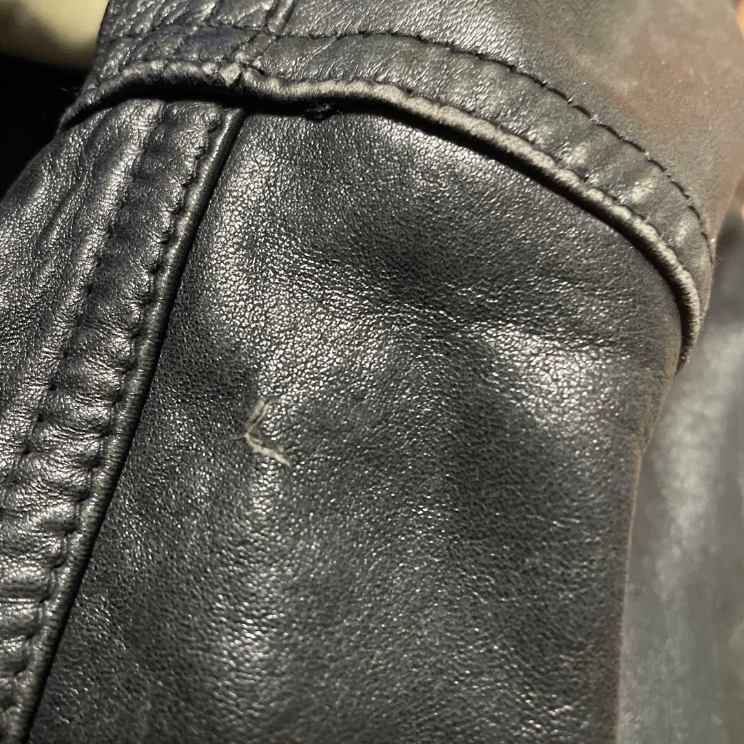 ヴィンテージ本革【renoma】希少ロングライダースジャケット コートY2K古着