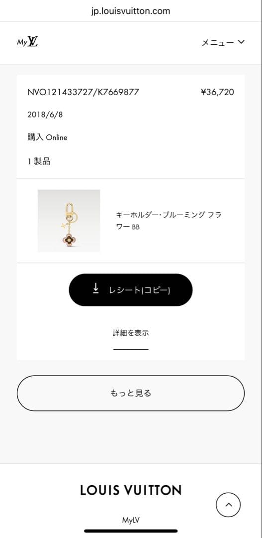ルイヴィトン キーホルダー キーチャーム